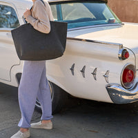 Hana Merino Wool Boat Bag Charcoal