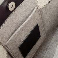 Jaunt Merino Wool Tote Granite, Heather White & Black
