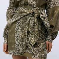 WATERLILY BANDANA PRINT SKIRT