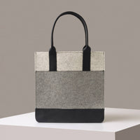 Jaunt Merino Wool Tote Granite, Heather White & Black