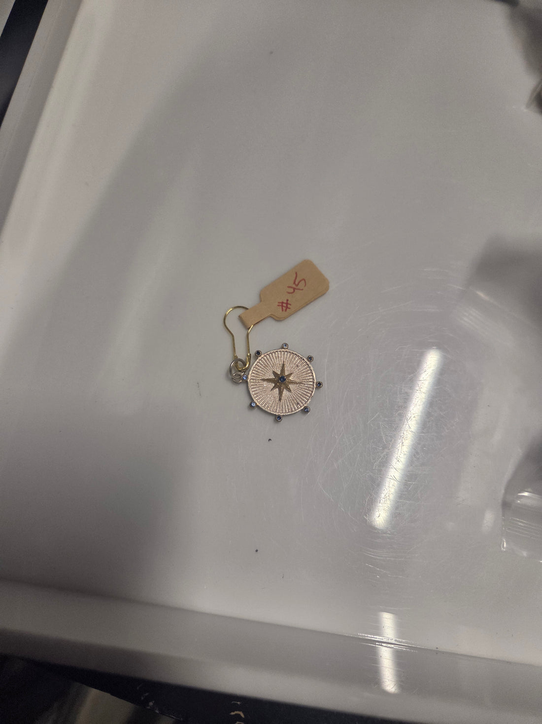 #45 STARRY SKY DISC W SAPPHIRE & STERLING