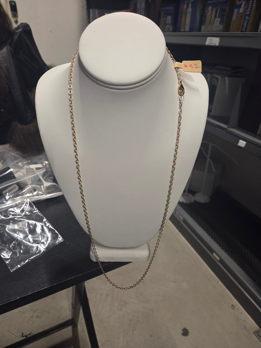 #32 LONG OVAL CHAIN - GOLD VERMEIL