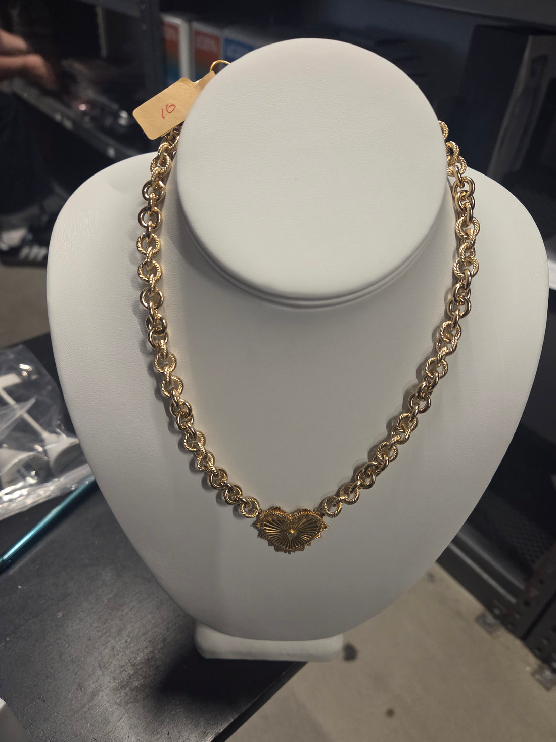 #10 FANCY JESSICA HEART DIAMOND VERMEIL 14K PLATED