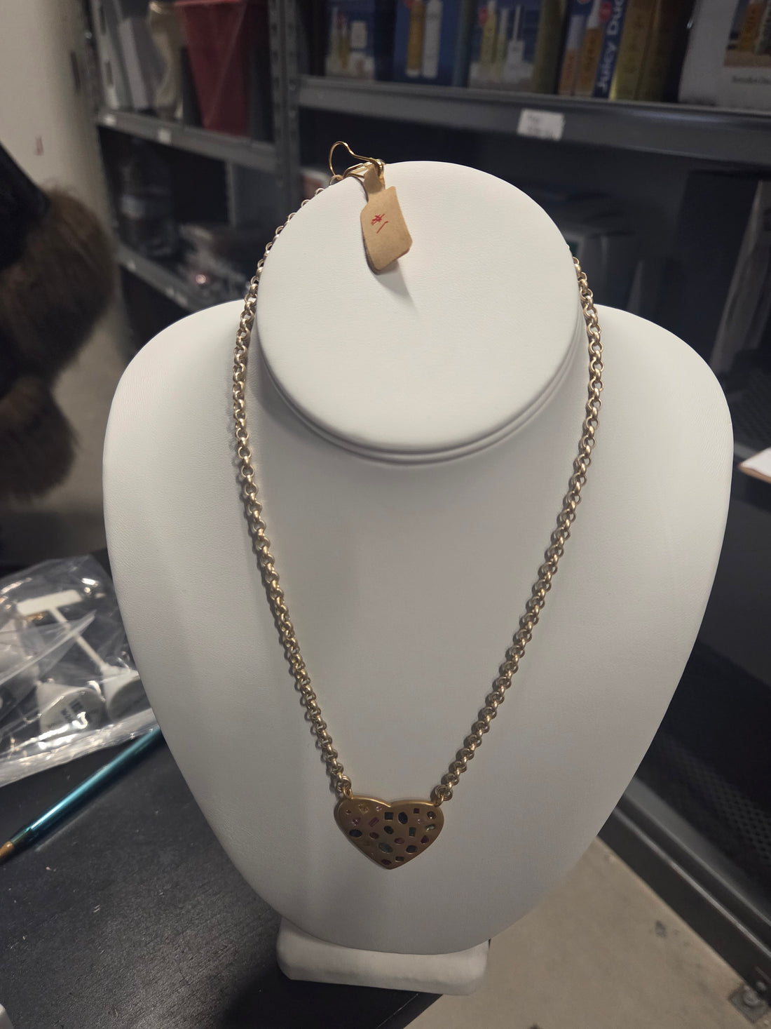 #1 MATTE GOLD HEART VERMEIL