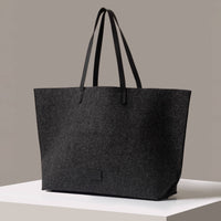 Hana Merino Wool Boat Bag Charcoal
