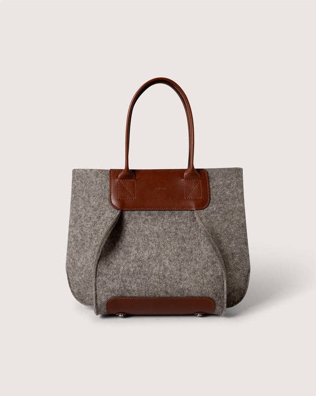 Frankie Merino Wool Midi - Ash Brown Sienna