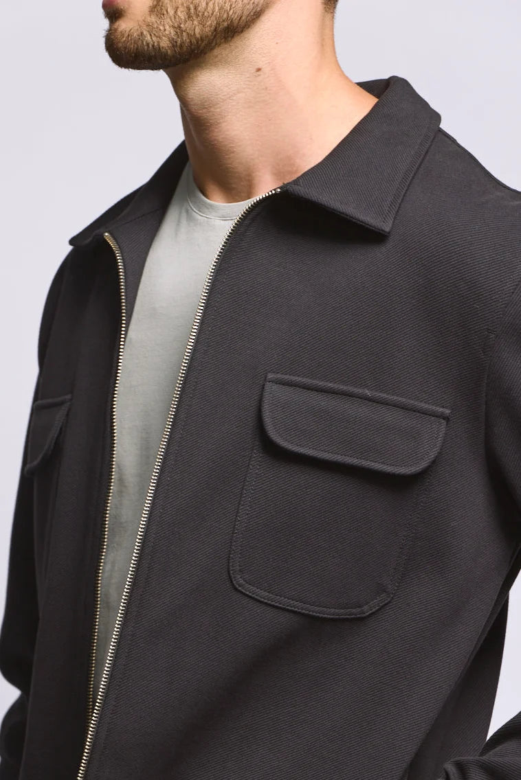 Diagonal Zip Jacket
