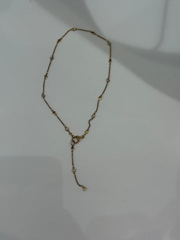 KITTY LARIAT DIAMOND LOCK