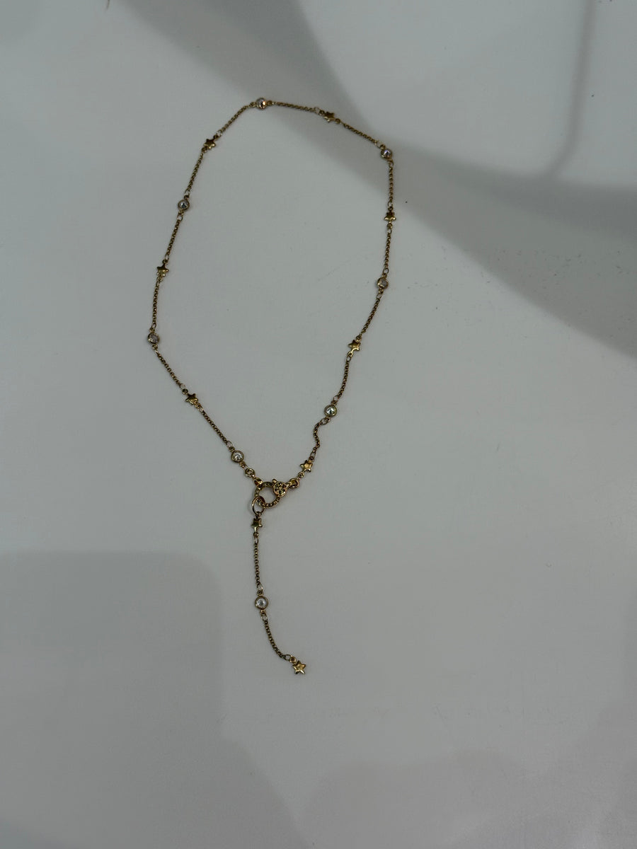 KITTY LARIAT DIAMOND LOCK