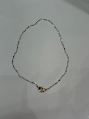 MULITCOLOR CZ BEADS W/ DIAMOND LOCK