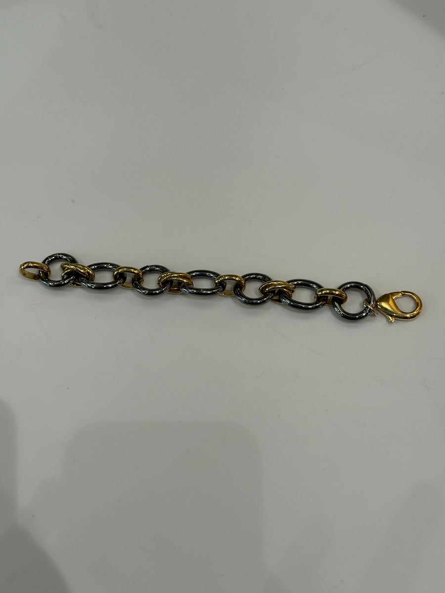 ROAD TWIST TWO TONE BRACELET