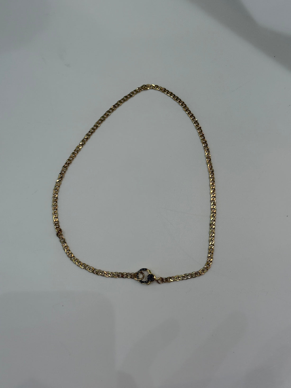 ABIGAIL DIAMOND LOCK GOLD CHAIN