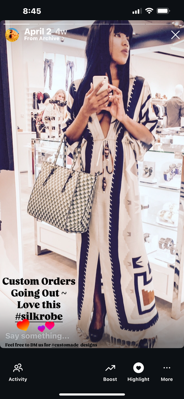 Silk Robe Kaftan - Tahoe *C