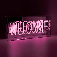 "WELCOME" ACRYLIC BOX LIGHT