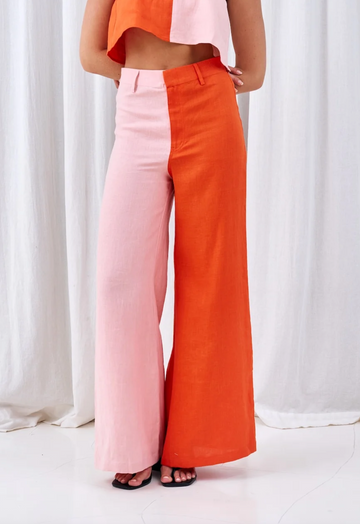 TWO TONE TROUSER C*
