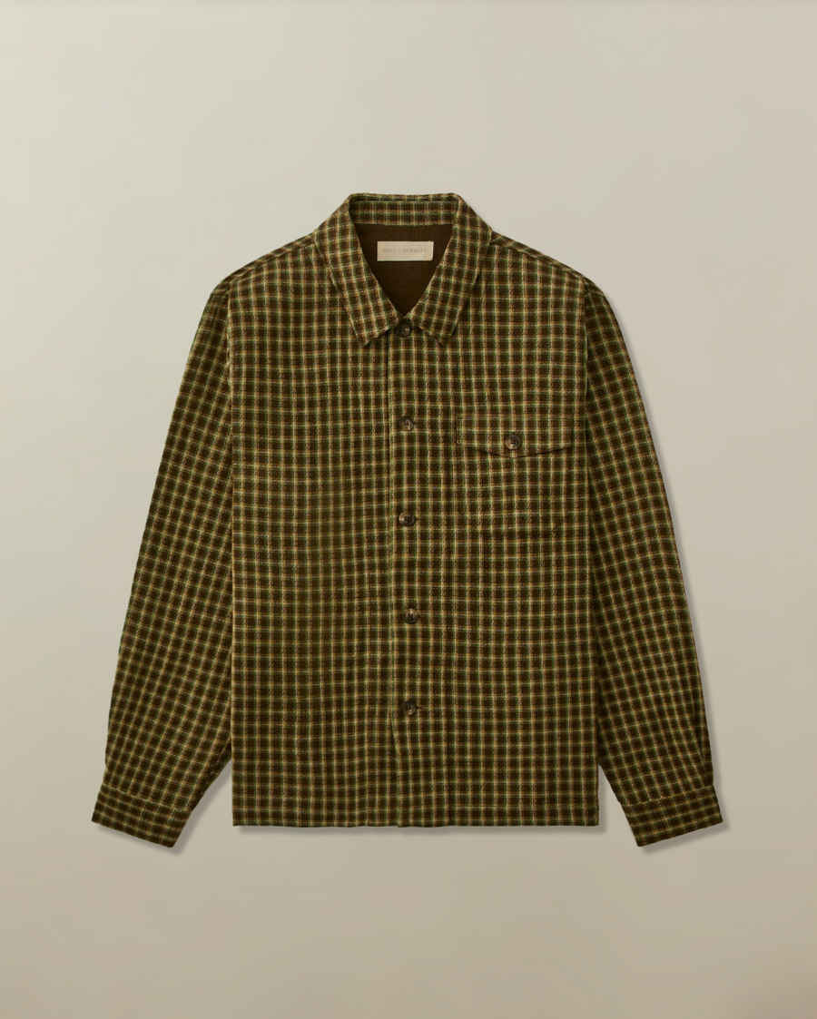 MEN'S CAMERON OVERSHIRT IN DOUBLE CLOTH DOBBY