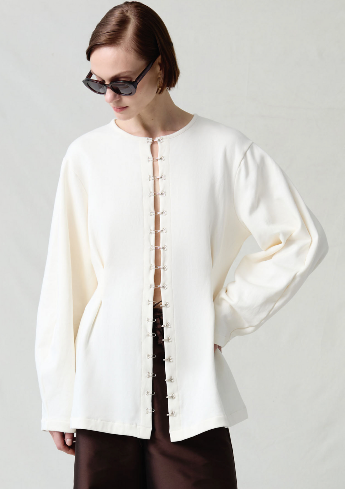 PINCH WAIST CARDIGAN