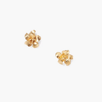 Gold Hibiscus Stud Earrings