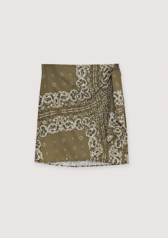 WATERLILY BANDANA PRINT SKIRT