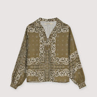 WATERLILY BANDANA PRINT SHIRT