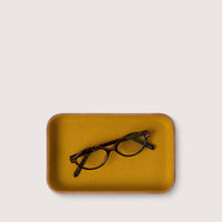 Kawabon Leather/Merino Wool Small Tray FLAX