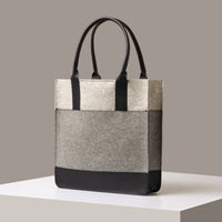 Jaunt Merino Wool Tote Granite, Heather White & Black