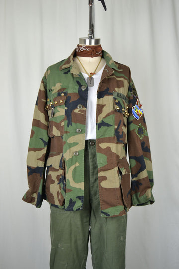 STUDDED CAMO JUNGLE JACKET C*