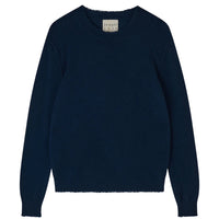 CROP CREW CASHMERE SWEATER