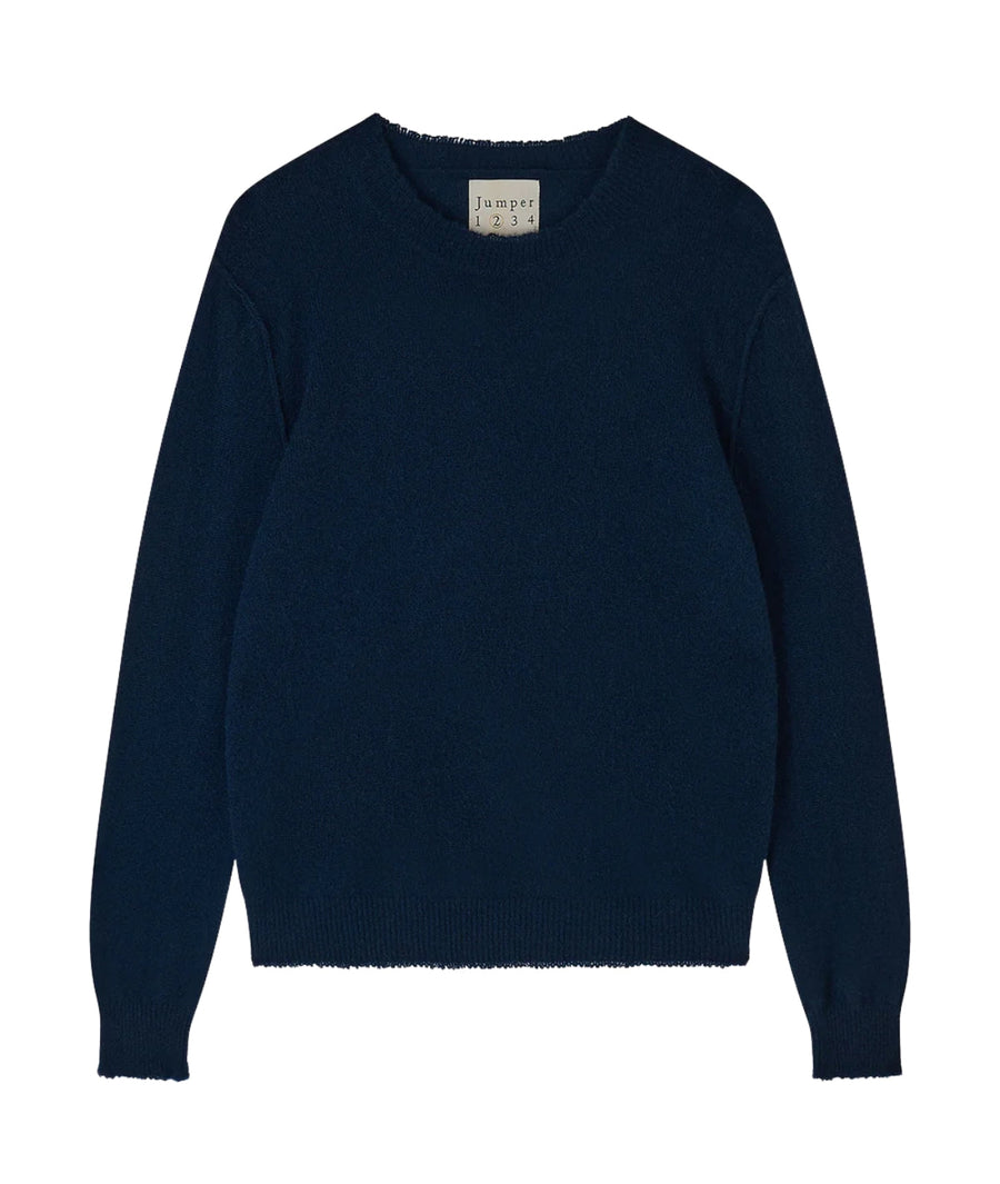 CROP CREW CASHMERE SWEATER