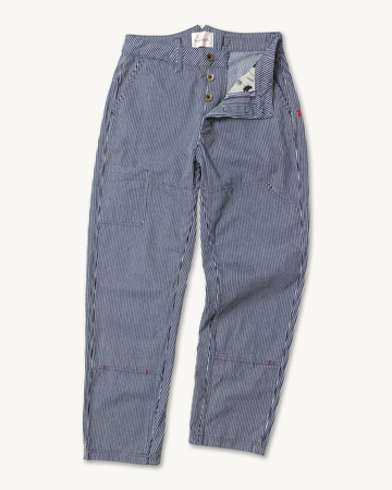 COURIER PANT IN INDIGO HICKORY STRIPE C*