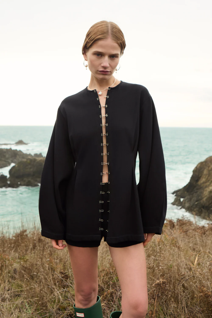 PINCH WAIST CARDIGAN