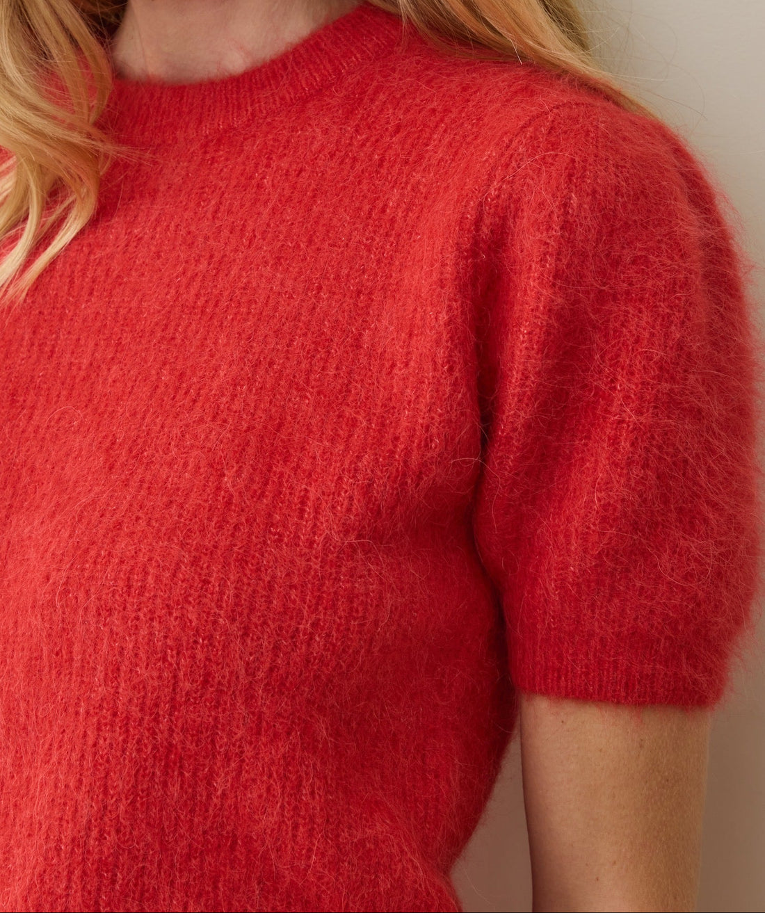 SURI ALPACA PUFF SLEEVE SWEATER