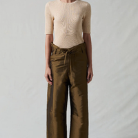 TECHNO TAFFETA BARREL PANT