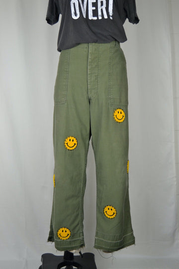 EMBELLISHED UTILITY PANTS C*