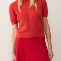 SURI ALPACA PUFF SLEEVE SWEATER