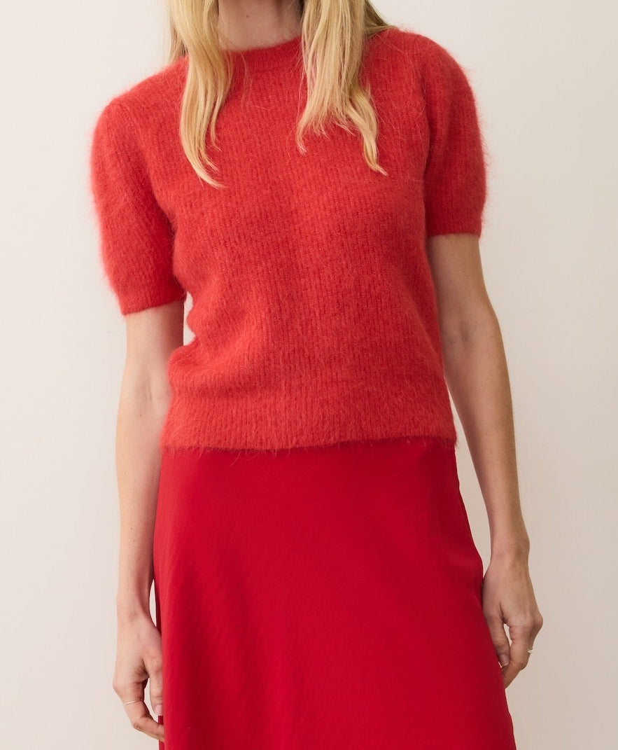SURI ALPACA PUFF SLEEVE SWEATER