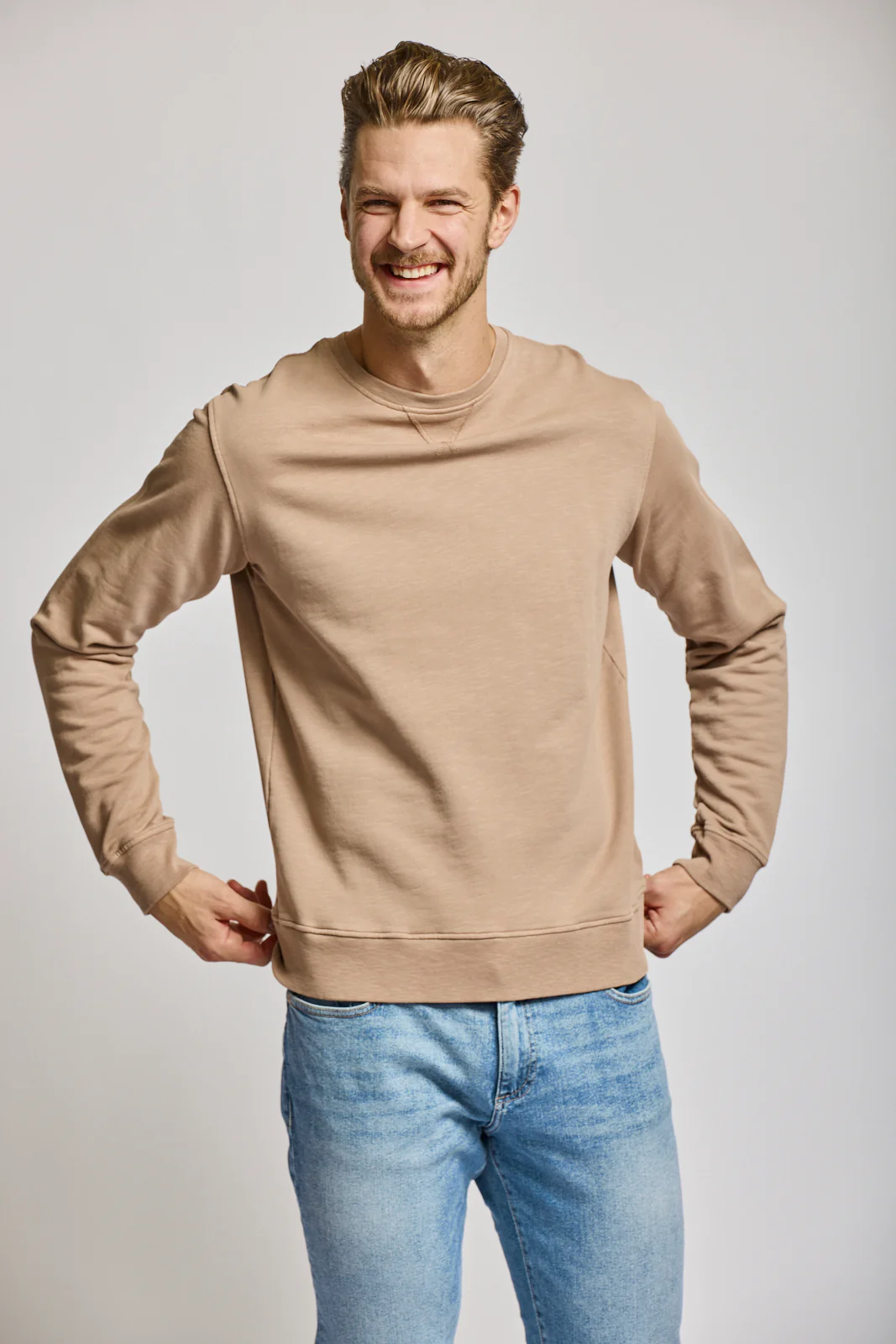SLUB COTTON SWEATSHIRT C*