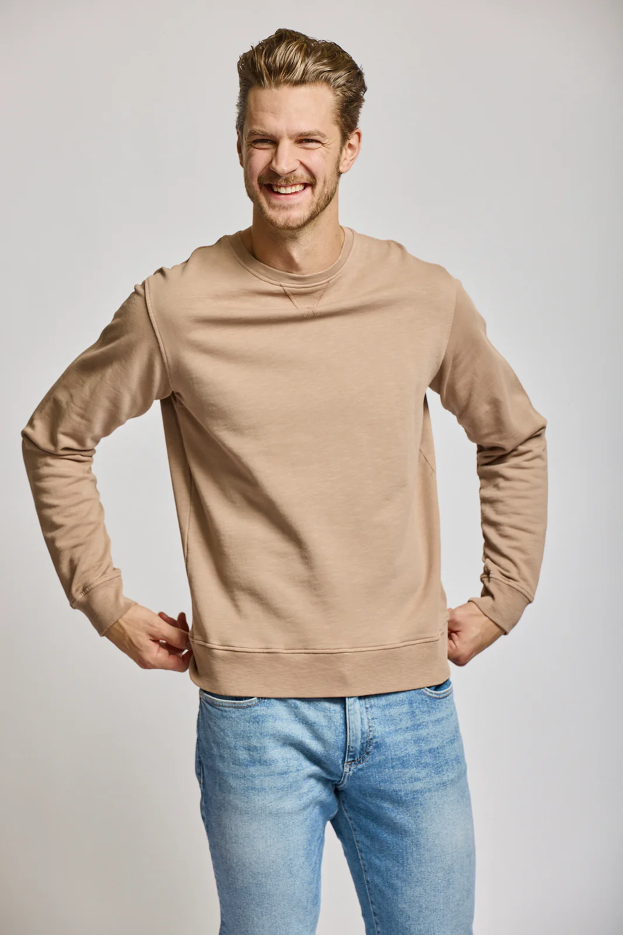 SLUB COTTON SWEATSHIRT C*