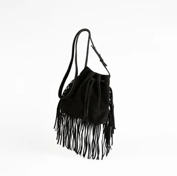 MINI CROSSBODY TOTE W/FRINGE - 3 SIDED