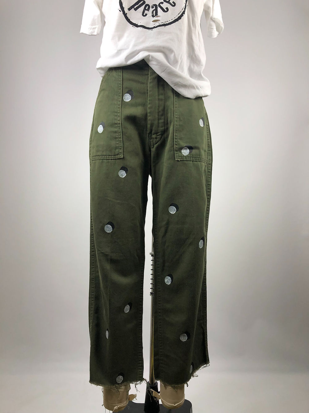 EMBELLISHED UTILITY PANTS C*
