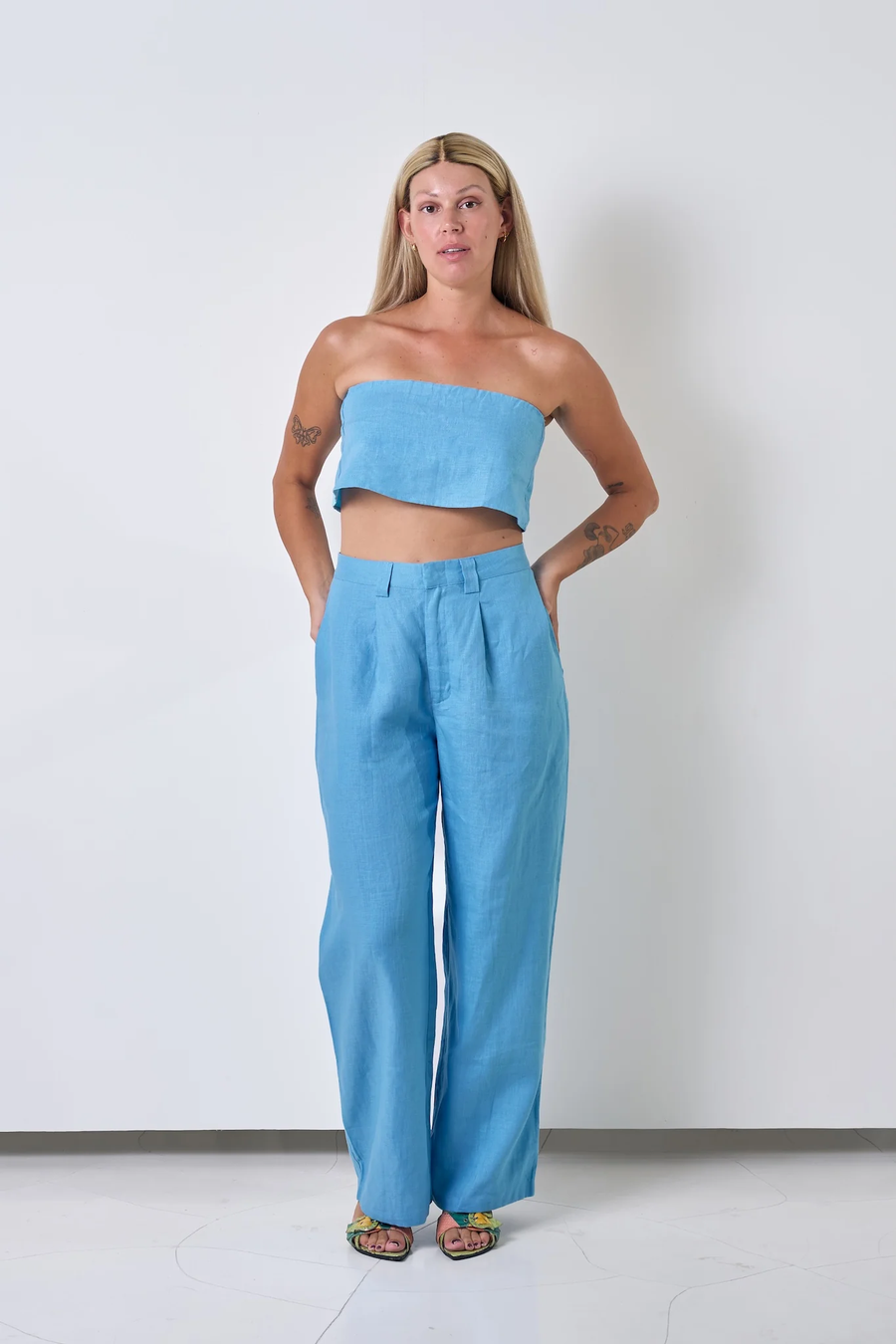 LINEN 90S PANT C*