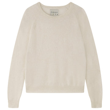 CROP CREW CASHMERE SWEATER