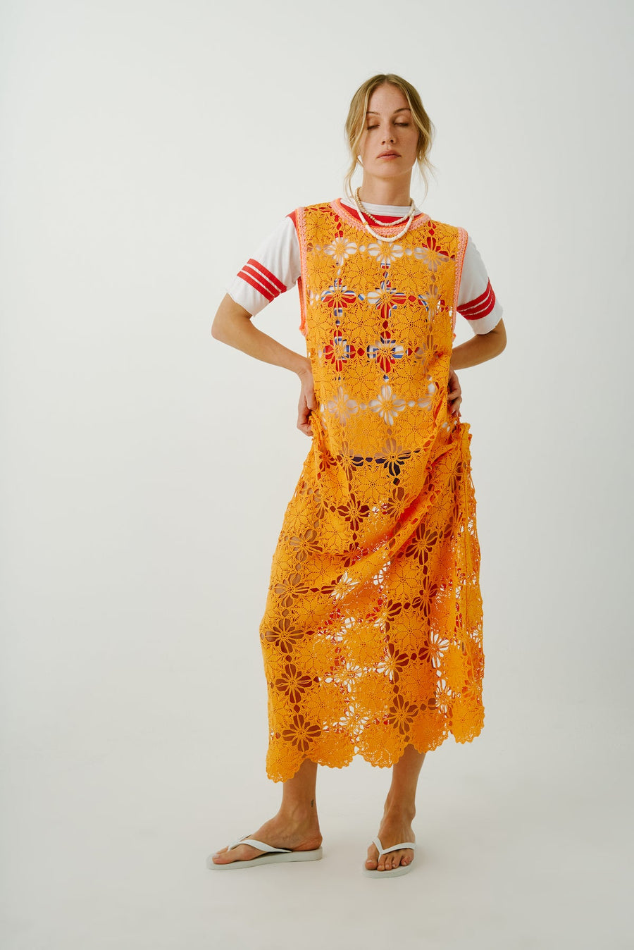 STELLA - VINTAGE CROCHET DRESS C*