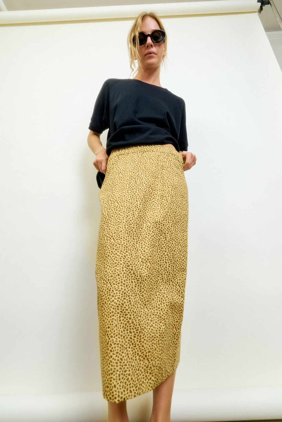 LE PENCIL SKIRT - MINI CHEETAH C*