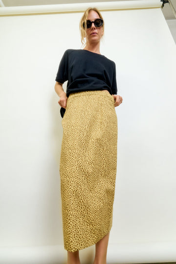 LE PENCIL SKIRT - MINI CHEETAH C*